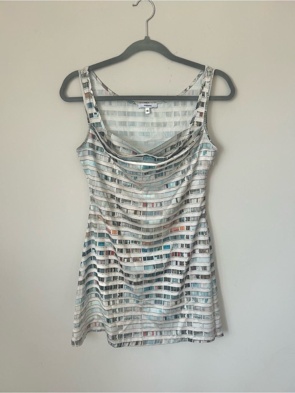 Miaou Ginger Graphic Mini Dress Sz XS (as worn by Hilary Duff in HIMYF)